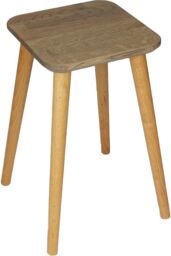 Taboret kwadratowy z litego dębu Ash Grey, Wykończenie