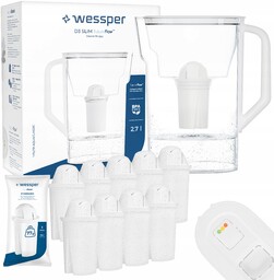 Dzbanek filtrujący wodę Wessper D3 Slim FutureFlow Led