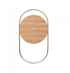 Andersen Furniture A-WALL Drewniany Zegar Ścienny w Metalowej
