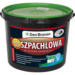 Masa szpachlowa, bitumiczno-kauczukowa Den Braven czarny 5 kg