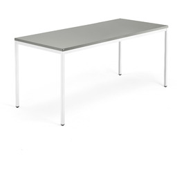 Biurko QBUS, 4 nogi, 1800x800 mm, biała rama,