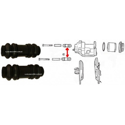 Osłonki prowadnic zacisku Dodge Durango