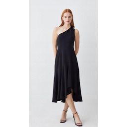 KAREN MILLEN SUKIENKA CZARNA NA JEDNO RAMIĘ 40