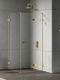 Złota kabina prysznicowa 110x70 prawa EXK-4737 Eventa Gold