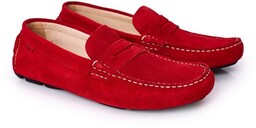 Zamszowe Casualowe Mokasyny GOE HH1N4066 Czerwone-41