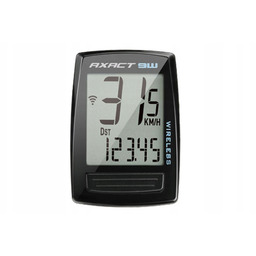 Licznik Axact 9W, bezprzewodowy, czarny