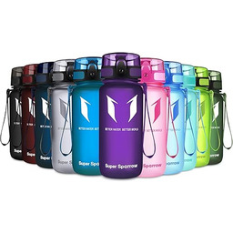 Sportowa butelka wody Super Sparrow -12oz - Plastik