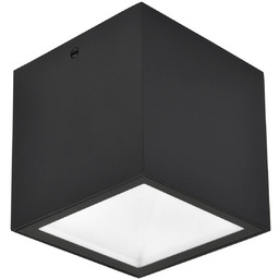 LUTEC Zewnętrzna lampa sufitowa zewnętrzna LED GEMINI, czarna,