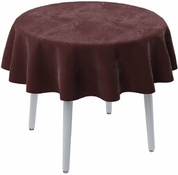 Obrus okrągły, bordowy, Velvet