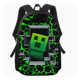 PLECAK SZKOLNY PRZEDSZKOLNY CREEPER MINECRAFT TORNISTER NA WYCIECZKE