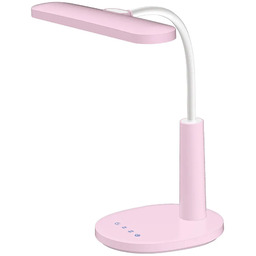 Lumes Różowa lampka biurkowa z funkcją przypomnienia o