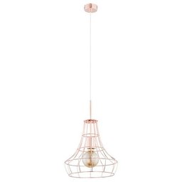 Druciana lampa kratka BASKET miedź śr. 30cm