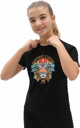 t-shirt dziecięcy VANS GIRLS PROJECT CAT TEE Black