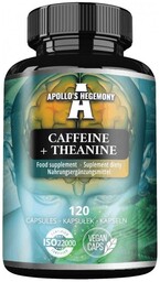APOLLO''S HEGEMONY Caffeine + Theanine suplement diety 120