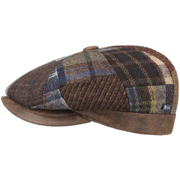 City Bic Patchwork Flat Cap by Lipodo, kolorowy
