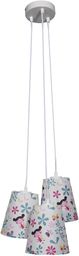 Candellux GIRL 33-62949 lampa wisząca abażur potrójny tkanina