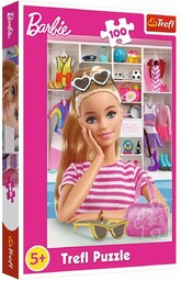Puzzle 100 elementów Poznaj Barbie