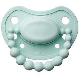 Luu Kids Smoczek silikonowy pozycjonujący 0-3m+ Vivid mint
