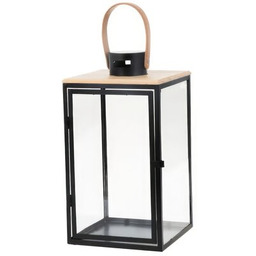 MY HOME Lampion Dark Leather 66583 Czarno-ecru