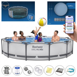 Basen Bestway 366x76 cm Stelażowy Okrągły Z Pompą