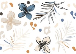 Dekoracja samoprzylepna Graphics Florals, 42,5 x 65 cm