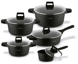 STARKE PRO Zestaw garnków Brick Marble 10 elementów