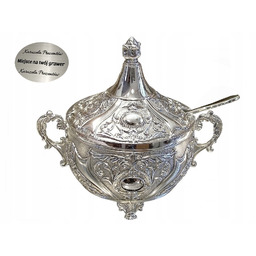 Cukiernica Cukierniczka Posrebrzana Barokowa Z Guzami Dla MAMy