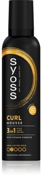 Syoss, Curl Control Mousse pianka do włosów kręconych