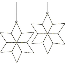 AMARE LED gwiazda wisząca, zestaw 2 szt