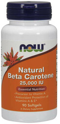 NOW Natural Beta Carotene 25000 IU 90caps