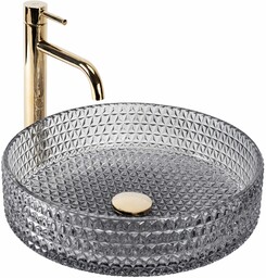 Rea Umywalka nablatowa Rea Cristal Grey 39