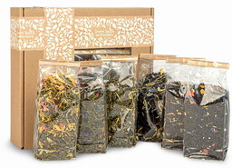 Zestaw herbat liściastych na prezent w pudełku 6