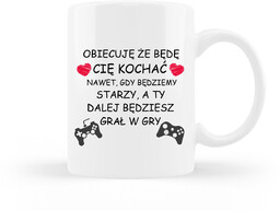 Kubek Obiecuję na Walentynki - 330ml