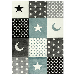 133x190 cm Dywan Pastel Gwiazdy Grochy Patchwork