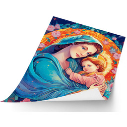 Wyjątkowy Plakat Religijny z Matką Bożą