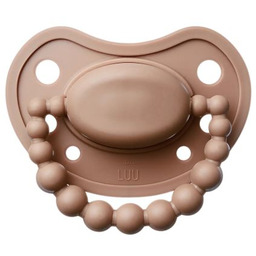 Luu Kids Smoczek silikonowy pozycjonujący 3-6m+ Milk hazelnut