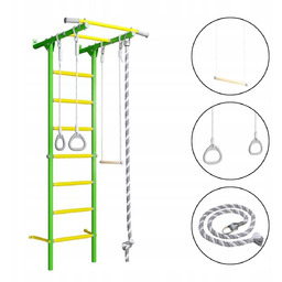 Drabinka gimnastyczna dla dzieci Kometa Next 6 zielony