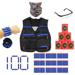 Zestaw Kamizelka do Nerf + 100 strzałek +