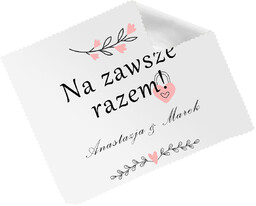 Ściereczka personalizowana do okularów Na zawsze razem -