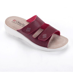 Mjartan, S.r.o Klapki damskie na koturnie z kamykami