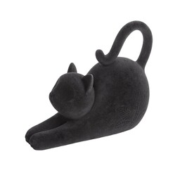 Eurofirany Figurka dekoracyjna Moly 02 23x10x17 Kot czarna