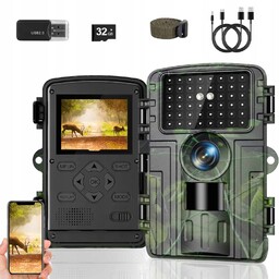 Fotopułapka Ir 940NM Kamera Leśna Noktowizyjna Wifi 4K