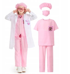 Strój Doktora Różowy Kostium Lekarza Dla Dzieci Halloween
