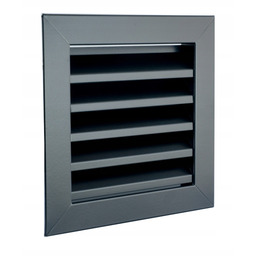 Kratka wentylacyjna metalowa czarna 100x100 Polska