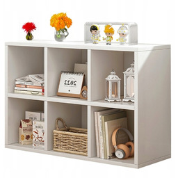 Regał Modułowy Komoda Biała Na Książki Z 6