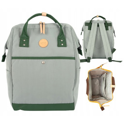 Plecak Himawari Miejski Młodzieżowy Szary Tornister na Laptopa