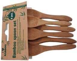 Łyżeczki Bambusowe Mini Drewniane 6szt 9x2cm