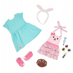 Our Generation: zestaw ubranek z fartuszkiem