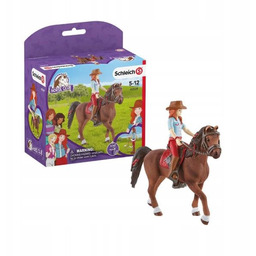 Schleich 42539 jeździec Hannah koń Cayenne