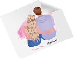 Ściereczka personalizowana do okularów z imionami - 1